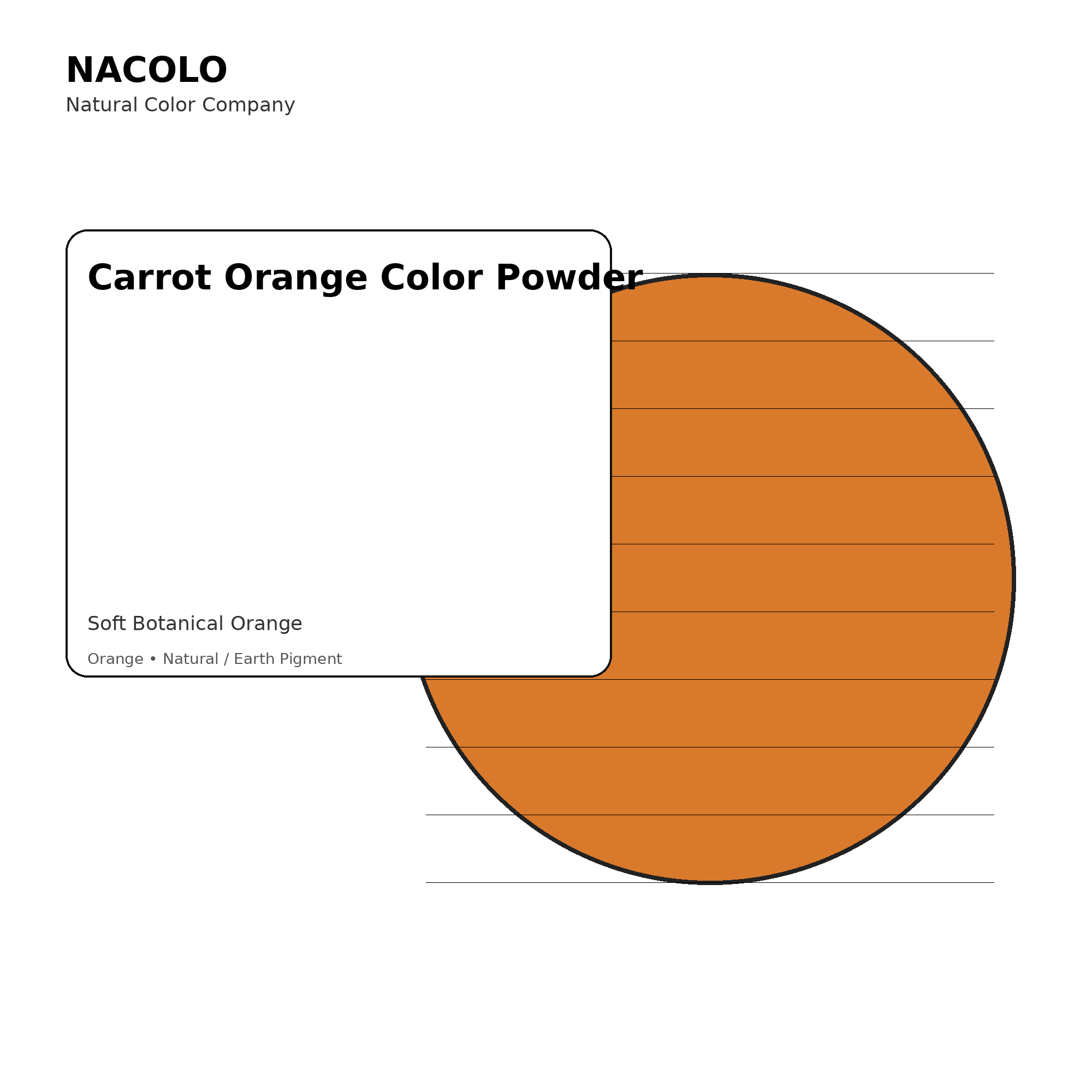 Carrot Orange Color Powder