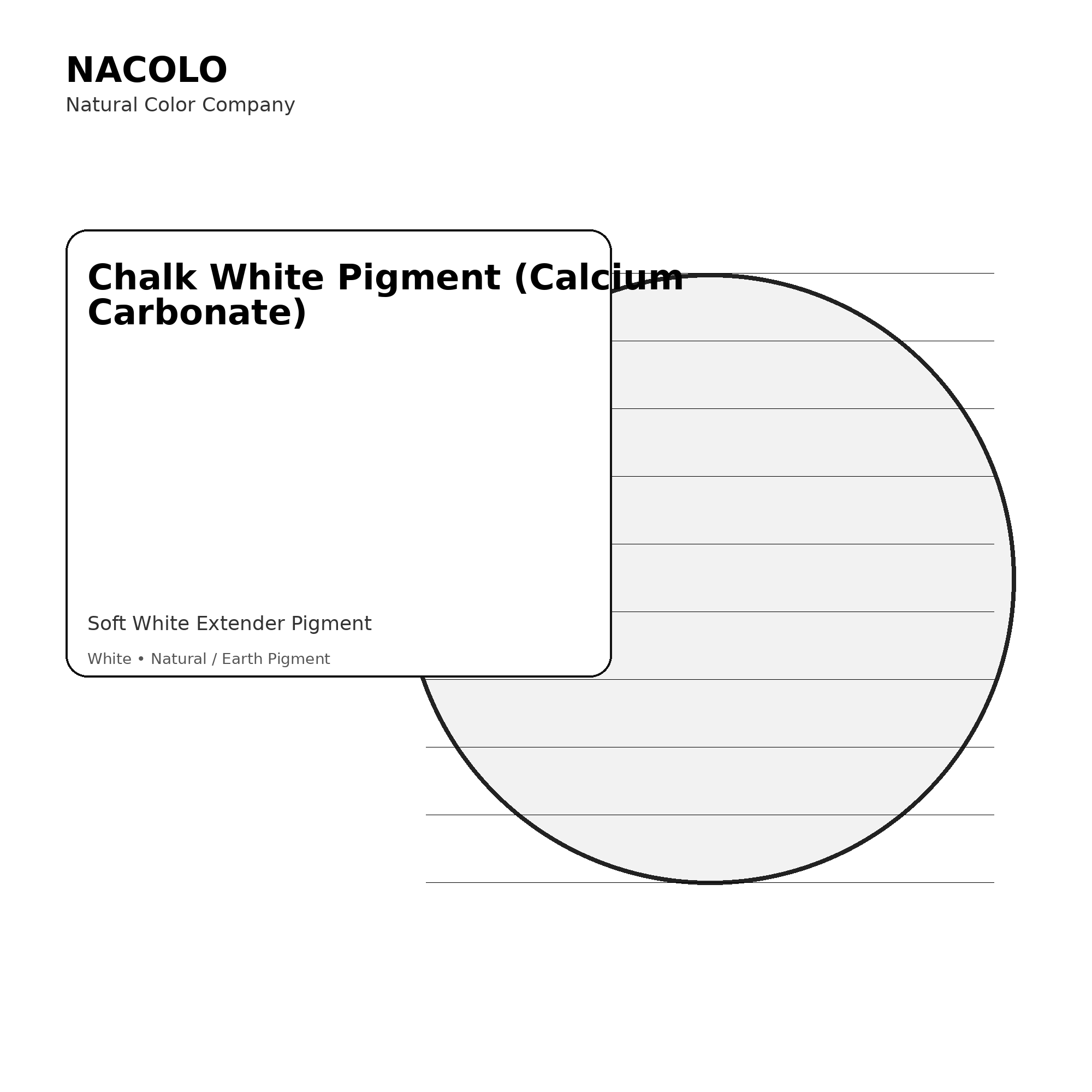 Chalk White Pigment (Calcium Carbonate)