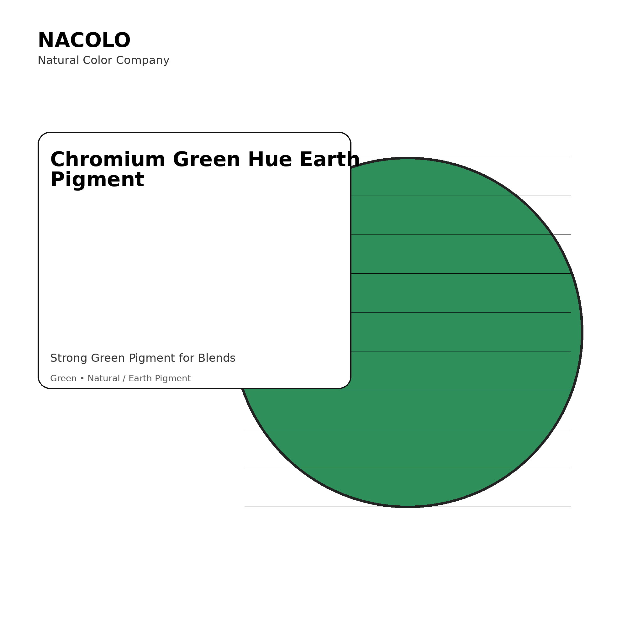Chromium Green Hue Earth Pigment