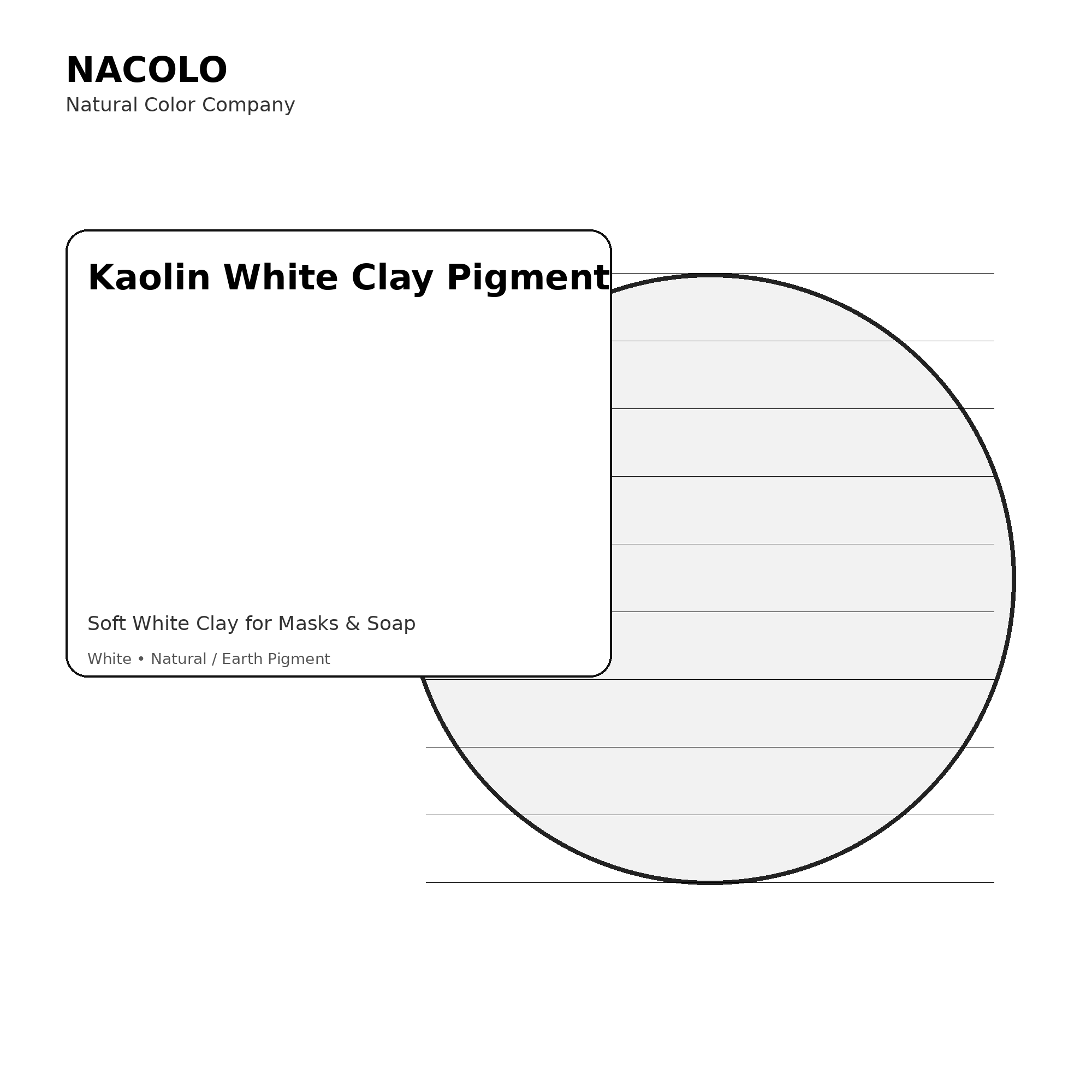 Kaolin White Clay Pigment